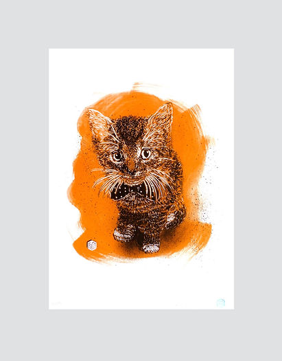 C215 | sérigraphie Charly camel orange