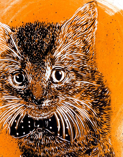 C215 | sérigraphie Charly camel orange
