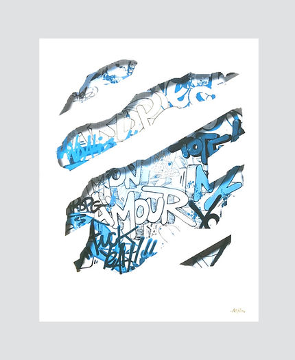 ARDPG | Sérigraphie Now you see fluo bleue