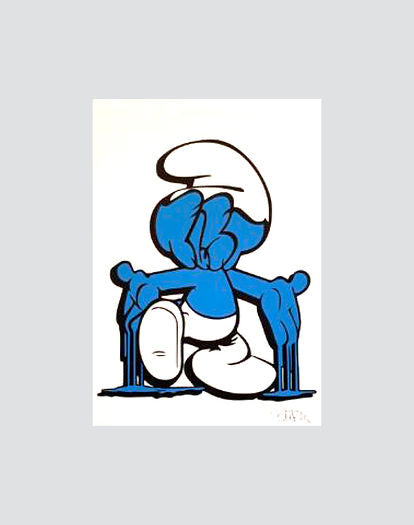 Bust Art | Smurf Face Sérigraphie